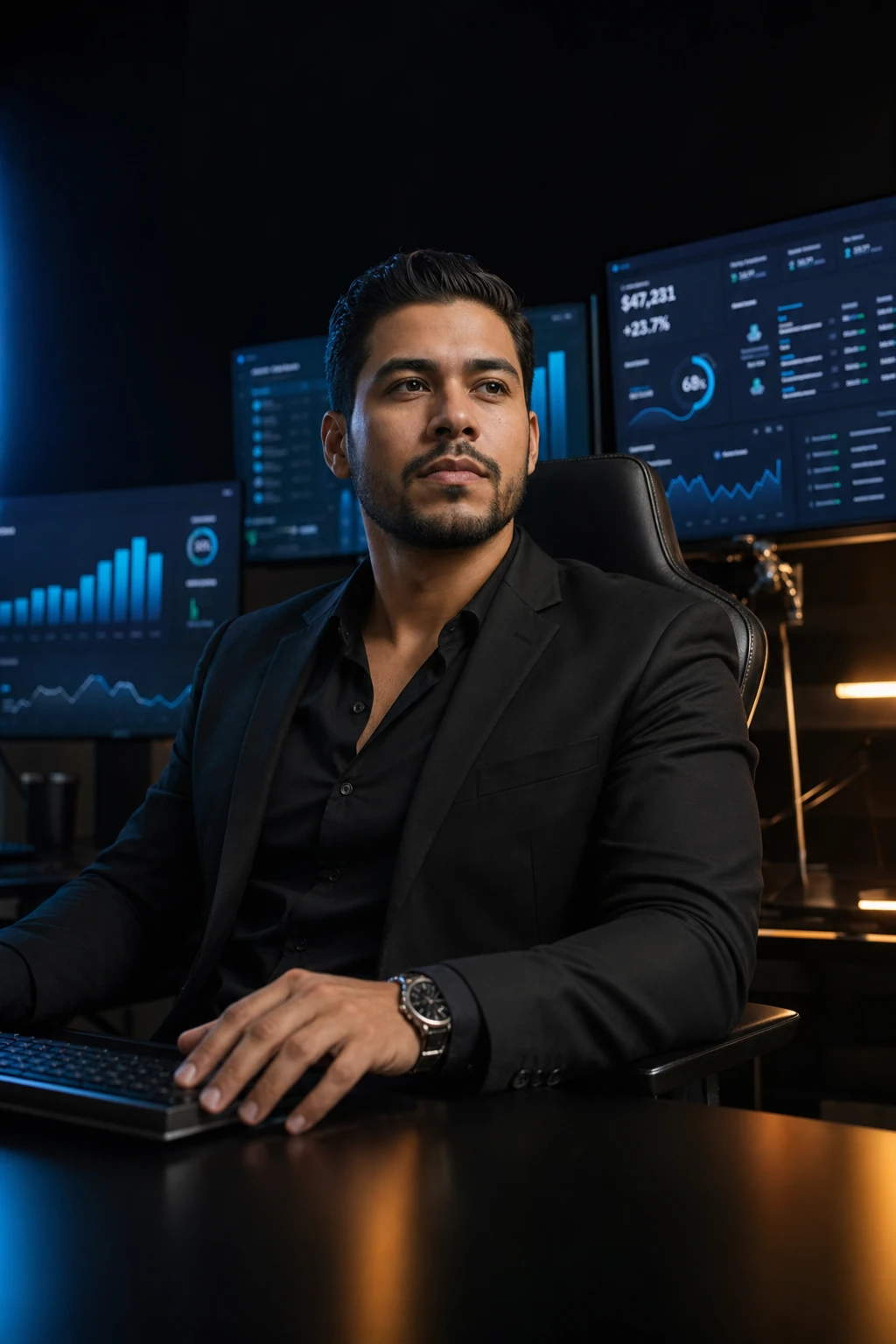 Estrategista digital analisando resultados