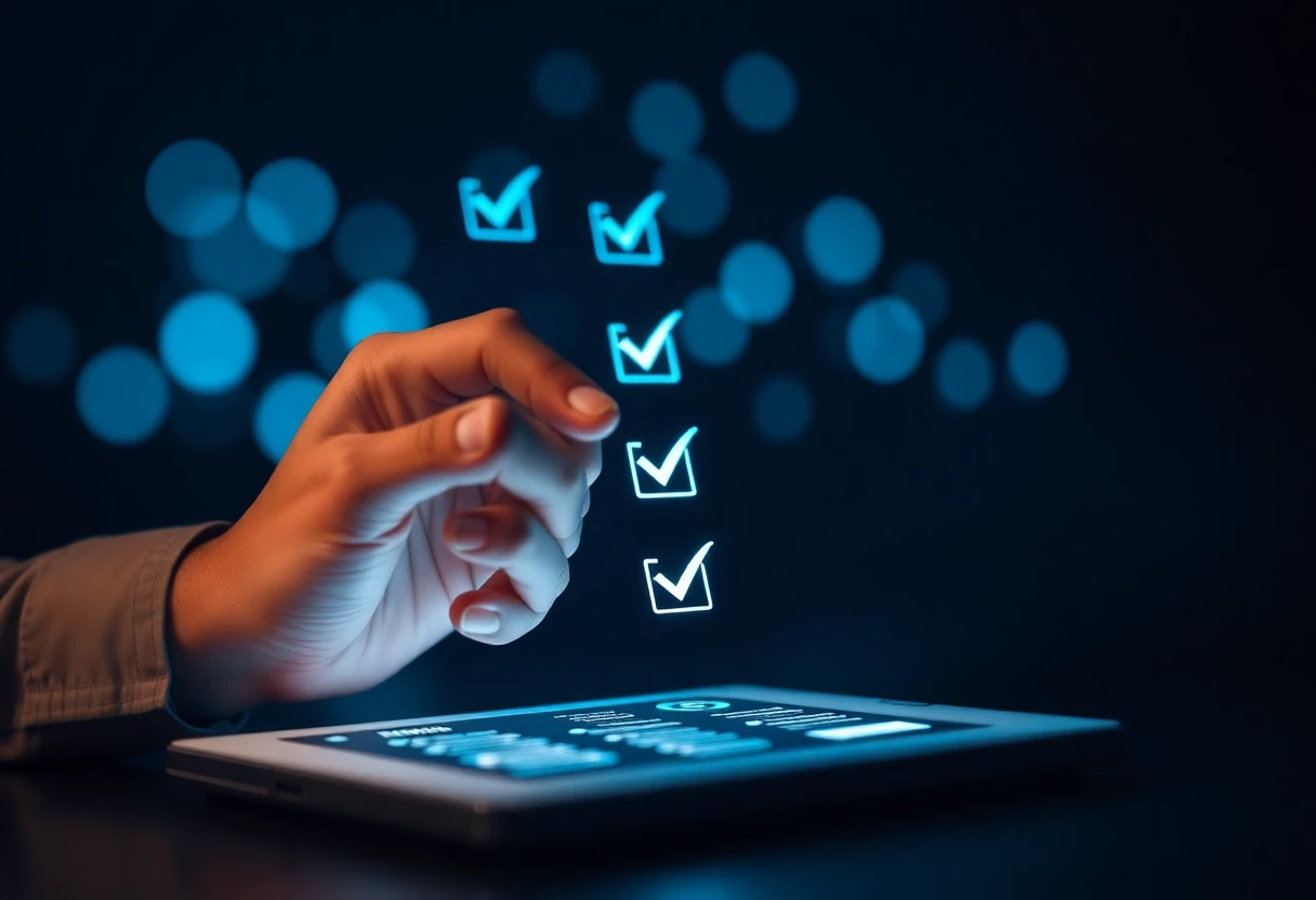 Checklist de SEO on-page sendo aplicado em site
