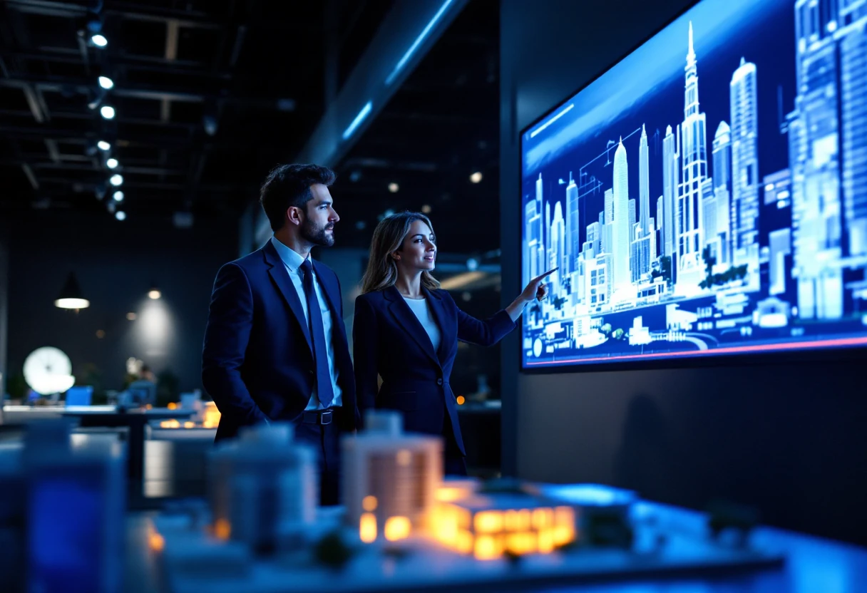 Equipe analisando funil de captação de lançamento imobiliário