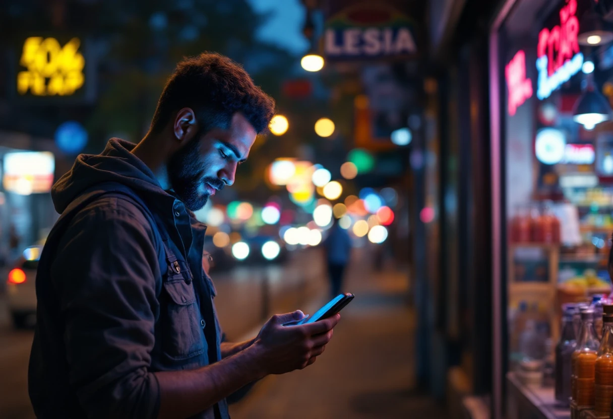 Lojista do Tatuapé conferindo avaliações do Perfil da Empresa no Google pelo celular