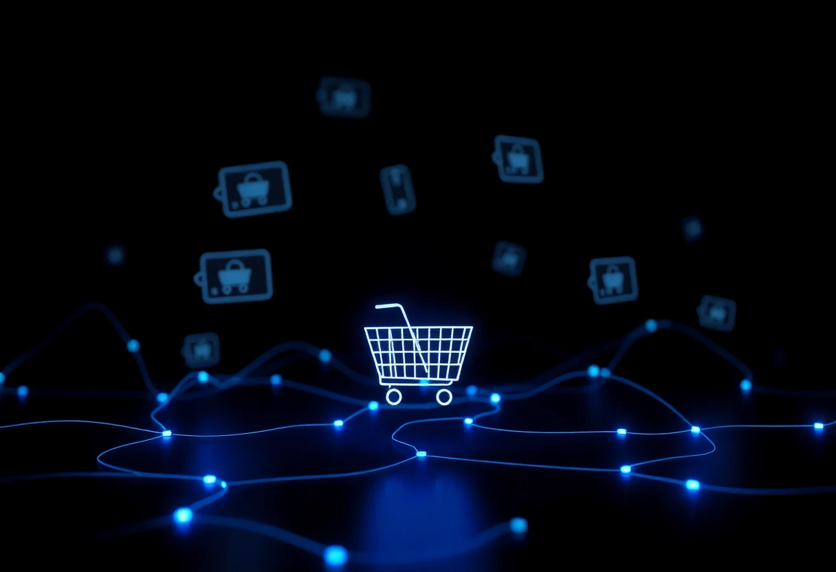 Gestor de e-commerce otimizando páginas de produto